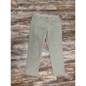 Bills Khakis Flat Front Chino Pants Size 36x30 Trim Fit Office Work USA Made